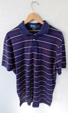 Camisa polo masculina listrada grande logotipo pônei anos 90 Preppy vintage Ralph Lauren comprar usado  Enviando para Brazil