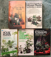 Books on Indoor Gardening & House Plants, lot of 5, The Herb Book, Terrariums, usado comprar usado  Enviando para Brazil