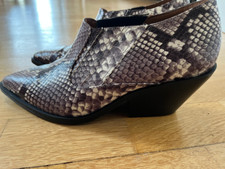 Braune stiefelette schlangenle gebraucht kaufen  Dresden