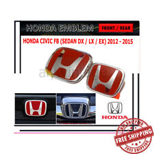 2 peças emblema logotipo dianteiro e traseiro Honda Civic FB 9ª geração Sedan DX LX EX 2012-2015 comprar usado  Enviando para Brazil