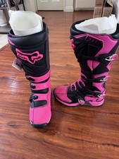 NOVA BOTA FOX RACING WMNS COMP CAIXA ABERTA - COR PRETO/ROSA - W9 - 16450-285-9 comprar usado  Enviando para Brazil
