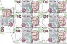 Banconote con numeri usato  Brescia
