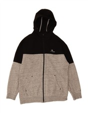 Suéter com capuz masculino RIP CURL com zíper grande cinza colorblock poliéster OW01 comprar usado  Enviando para Brazil