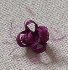Ladies plum fascinator. for sale  WIMBORNE