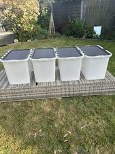 Clear plastic storage for sale  RUGBY