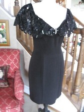 Black sequined lace for sale  Davidsonville