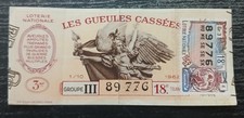 loterie nationale gueules cassees d'occasion  Argenton-sur-Creuse