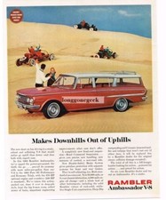 1962 Rambler AMBASSADOR Station Wagon Sand Dune Buggies Rat Rod Vintage Impressão Anúncio comprar usado  Enviando para Brazil