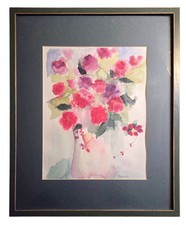Vntg watercolor floral for sale  Dale