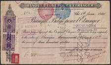 Cheque TURQUIA 1925 com receitas otomanas impressionadas e adesivos da República Turca comprar usado  Enviando para Brazil