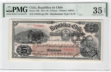 Chile pesos 1911 d'occasion  Mussy-sur-Seine