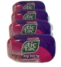 4 Tic Tac Breath Mints BIG BERRY ADVENTURE doces saborosos 3,4 oz raro expirado comprar usado  Enviando para Brazil