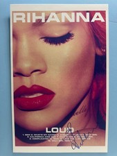POSTER DE MÚSICA ALTA 11x17 ASSINADO POR RIHANNA AUTENTICADO com COA FRETE GRÁTIS comprar usado  Enviando para Brazil