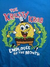 Nova Camiseta Sponge Bob Krusty Krab Funcionário do Mês XL Azul Loot Wear comprar usado  Enviando para Brazil