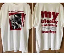 Camiseta unissex My Bloody Valentine Loveless Albums anos 90 2 lados branca reimpressão comprar usado  Enviando para Brazil