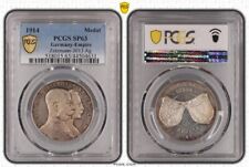 Aliança de Armas Alemanha Áustria Hungria 1914 Medalha de Prata Franz Wilhelm PCGS SP63 comprar usado  Enviando para Brazil