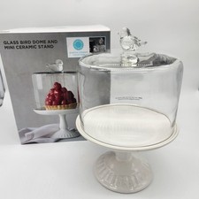 Coleção Martha Stewart cúpula de pássaro de vidro e mini suporte de cerâmica comprar usado Coleção Martha Stewart cúpula de pássaro de vidro e mini suporte de cerâmica comprar usado  Enviando para Brazil