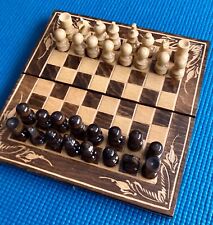 Wooden chess set for sale  Shipping to Ireland