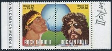 Par Brasil 2298-2299a, sem marca de charneira. Mi 2396-2397. Rock in Rio II, 1991.Cazuza,Raul Seixas. comprar usado  Enviando para Brazil