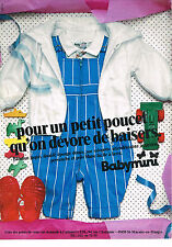 Advertising 1982 babymini d'occasion  Expédié en Belgium