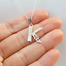Colar de nó celta letra K prata esterlina 925 pingente inicial nome presente , usado comprar usado  Enviando para Brazil