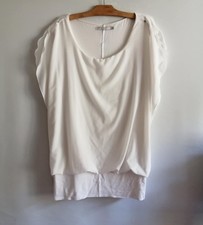 Blouse blanche polyester d'occasion  Bourg-de-Thizy