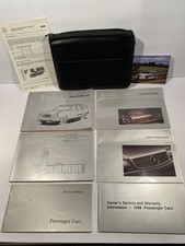 1998 Mercedes E320 STATION WAGON MANUAL DO PROPRIETÁRIO W210 S210 CONJUNTO DE LIVROS + ESTOJO DE COURO comprar usado  Enviando para Brazil