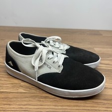 Sapatos masculinos Emerica "The Romero Laced" preto/cinza/branco tamanho UE 39 EUA 7, usado comprar usado  Enviando para Brazil