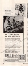 Humber bicycle print for sale  Irwin