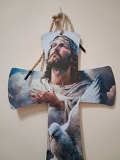 Croce legno crocifisso usato  Amantea