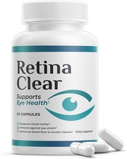 Suplemento de suporte à visão Retina Clear – Fórmula para saúde ocular com luteína, zeaxant comprar usado  Enviando para Brazil
