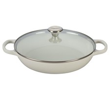 Caçarola buffet Le Creuset Signature com tampa de vidro, 3,5 qt.- 11,75 polegadas branca comprar usado  Enviando para Brazil