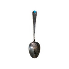 Colher de prata esterlina Navajo 3,75" lembrança artesanal colher bebê comprar usado  Enviando para Brazil