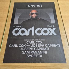 Carl cox unvrs for sale  FAVERSHAM