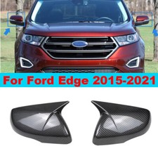 Tampa de espelho retrovisor lateral acabamento tampa asa adição carbono para Ford Edge 2015-2021 comprar usado  Enviando para Brazil