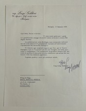 Letter autographed luigi d'occasion  Expédié en Belgium