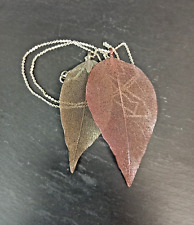Leaf skeleton pendent for sale  SWINDON