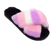 Womens fur sliders for sale  UK