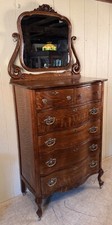 Antique oak serpentine for sale  Lake Ariel