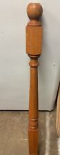 Usado, Escada de carvalho vermelho Newel Post 48" x 3" escada manchável varanda coluna balaústre (A) comprar usado  Enviando para Brazil