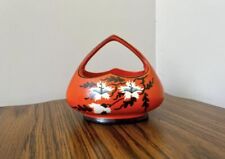 Cesta de porcelana tcheca antiga feita à mão estilo boêmio padrão flor laranja comprar usado  Enviando para Brazil