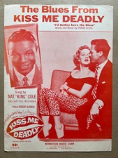 1955 FRANK DEVOL FILME partitura KISS ME DEATHL Blues GABY ROGERS Nat King Cole, usado comprar usado  Enviando para Brazil