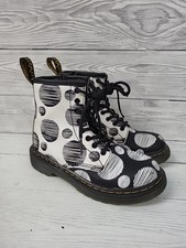 Martens black white for sale  POOLE