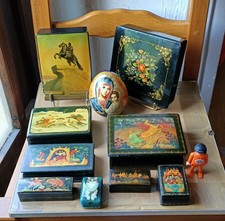 Lot boîtes laquées d'occasion  Rillieux-la-Pape