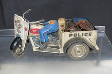Usado, Vintage Japão Estanho T.N Polícia Patrulha Auto Triciclo Motocicleta - Japão - Para Peças comprar usado  Enviando para Brazil