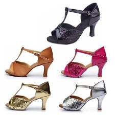 Sapatos de dança latina de salto de salão novos em folha para mulheres/senhoras/meninas/tango e salsa comprar usado  Enviando para Brazil
