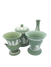 Green wedgewood jasperware for sale  SOUTHEND-ON-SEA