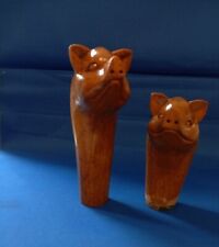 Two wooden pig for sale  BEDALE