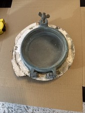 AUTÊNTICA VIGIA OVAL DE BRONZE ANTIGA NAVIO CASCO ORIGINAL DE ELFO MARINHO MARÍTIMO comprar usado  Enviando para Brazil