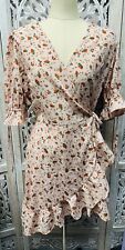 Vestido feminino rosa claro floral sem marca cottage core prairie tamanho médio comprar usado  Enviando para Brazil